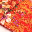 Traditioneller Stoff aus Zentralasien – ORNAMENT LILY | Meterware Mischgewebe